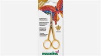 Broderisaks guld Madeira med buet spids